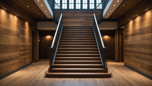 Optez pour un escalier quart tournant en bois et métal sur mesure