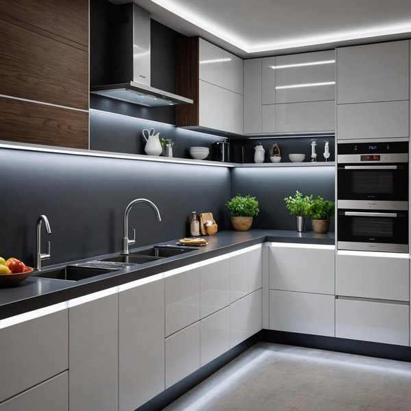 Quelle est la meilleure méthode pour installer un éclairage LED sous les armoires de cuisine?