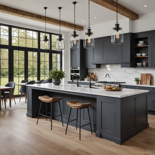 Quels sont les avantages d'un îlot de cuisine avec espace de rangement intégré?